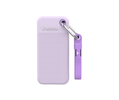 דיסק חיצוני | Verbatim Pocket | SSD | 1TB | USB C | Gen2 Purple 1000MBps