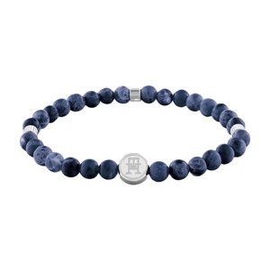 צמיד Tommy Hilfiger חרוזי פלדת אל חלד כחול מסדרת TH85-Men Beads