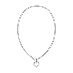 שרשרת Tommy Hilfiger פלדת אל חלד עם תליון לב מסדרת Toggle Heart