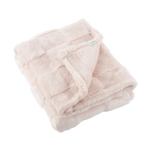 שמיכת פלנל COZY משובצת 80/120 ס”מ - צבע ורוד | לורה סוויסרה
