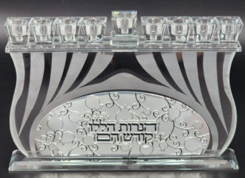 חנוכיית קריסטל גשר רימונים