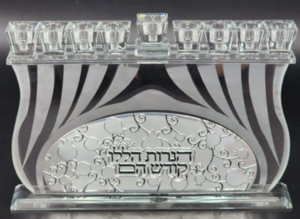 חנוכיית קריסטל גשר רימונים