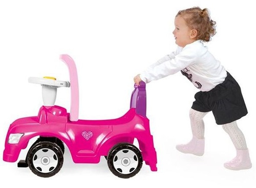 בימבה מכונית 2 ב 1 עם הליכון - ורוד