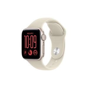 Apple Watch SE 3 GPS 40mm Starlight Aluminium Case with Sand Sport Band - S/M שעון