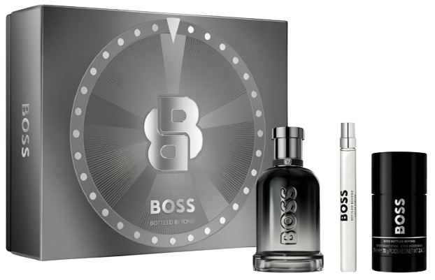 Hugo Boss Bottled Beyond Gift Set 100ML EDP + 10ML EDP + Deo Stick מארז הוגו בוס באטלד ביוני לגבר