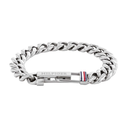 צמיד Tommy Hilfiger מפלדת אל חלד כסף מסדרת Adjustable Chain