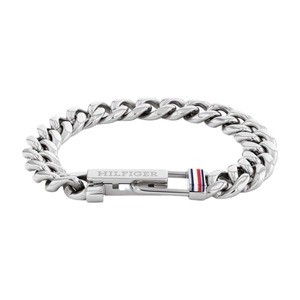צמיד Tommy Hilfiger מפלדת אל חלד כסף מסדרת Adjustable Chain