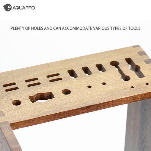 אקווה פרו מעמד עץ אגוז לכלי גיזום AQUAPRO Walnut Tool Holder W-36
