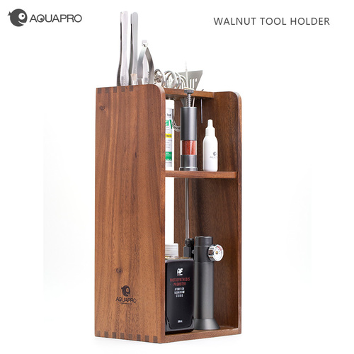 אקווה פרו מעמד עץ אגוז לכלי גיזום AQUAPRO Walnut Tool Holder W-36