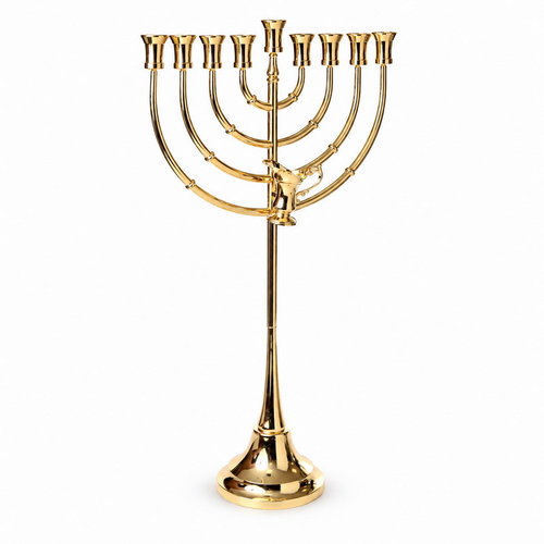 חנוכיה "כד השמן" זהב 