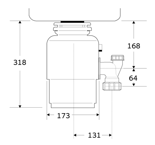 טוחן אשפה InSinkErator ISE 56
