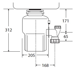 טוחן אשפה Evolution 100 InSinkErator 