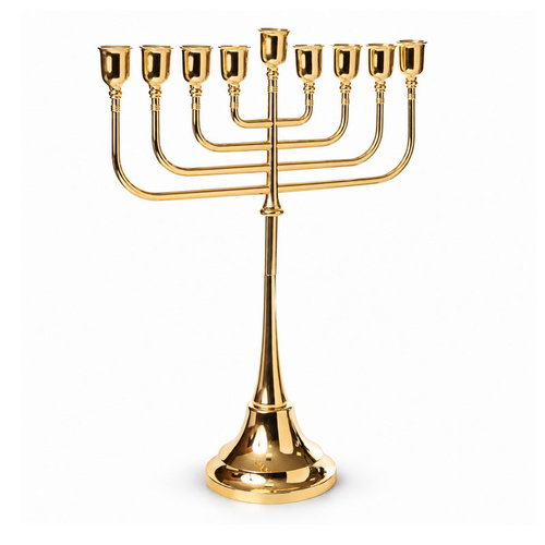 חנוכיה "כנסת" זהב 
