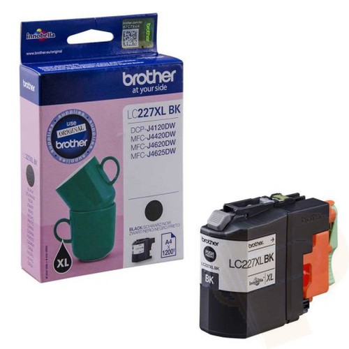 ראש דיו שחור מקורי Brother LC-227XLBK (1,200 דפים)