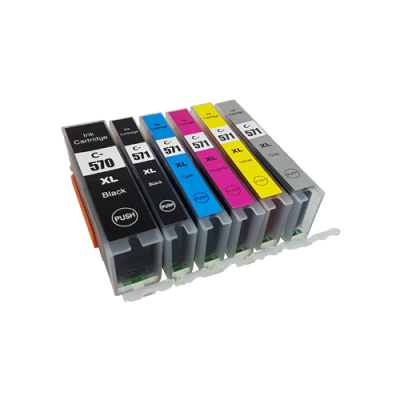 ראש דיו כחול תואם Canon CLI-571 CXL (700 דפים)