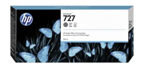 ראש דיו מקורי אפור HP 727 XL F9J80A (300 מ