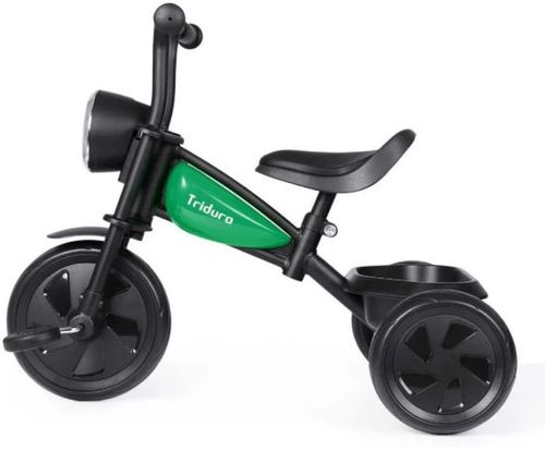 תלת אופן דגם Triduro עם אורות וקולות Qplay - שחור