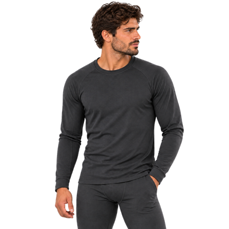 גופיית גברים טרמית - GoNature - wool merino hybrid level 2