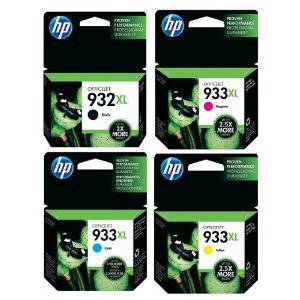 סט ראשי דיו מקוריים HP 933XL + 932XL