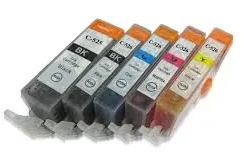 סט ראשי דיו תואם Canon CLI-571-570 BKXL