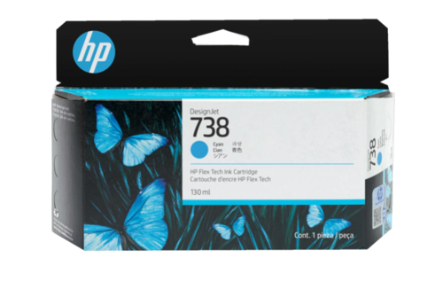 דיו כחול מקורי HP 738 498N5A (130 מ