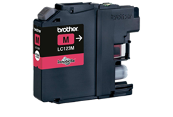 ראש דיו אדום מקורי brother LC-123M (600 דפים)