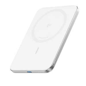 סוללת גיבוי אלחוטית Anker Nano Slim 5000mAh בצבע לבן