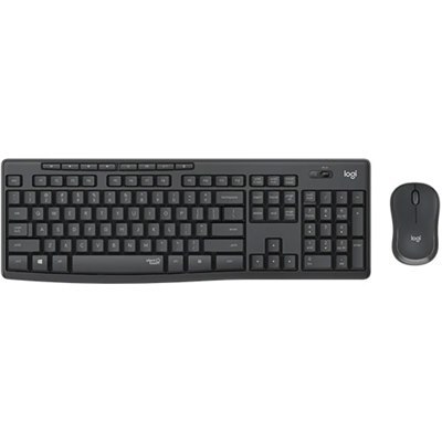 מקלדת ועכבר אלחוטיים צבע שחור Logitech MK295 Silent