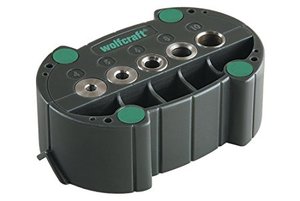 אביזר מרכוז לקידוח זויתי/פינתי/מעוגל WOLFCRAFT