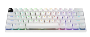 מקלדת גיימינג אלחוטית –Logitech G Pro X 60 TKL בצבע לבן