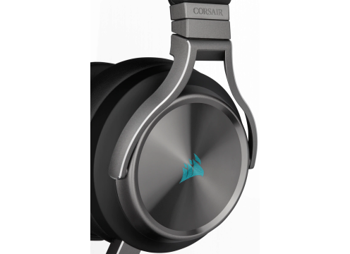 אוזניות גיימינג אלחוטי CORSAIR VIRTUOSO RGB WIRELESS SE HIGH-FIDELITY — GUNMETAL