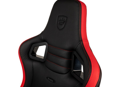 כיסא גיימינג NOBLECHAIRS EPIC COMPACT BLACK/CARBON/RED בצבע שחור/קרבון/אדום NBL-ECC-PU-RED