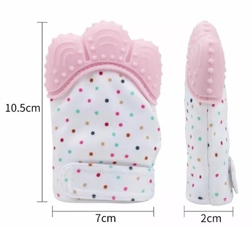 כפפת נשכן עם בד מרשרש לתינוק - תכלת