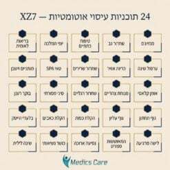  כורסת עיסוי יוקרתית XZ7 שחור-זהב מבית מדיקסקייר 