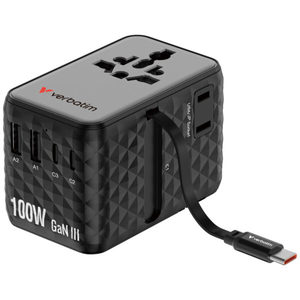  Verbatim Charge ‘n’ Travel 100W GaN III Universal Travel Adapter 