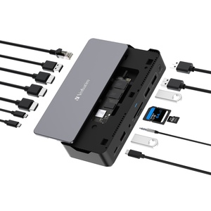 תחנת עגינה Verbatim Pro Docking Station 15 Port with SSD slot 
