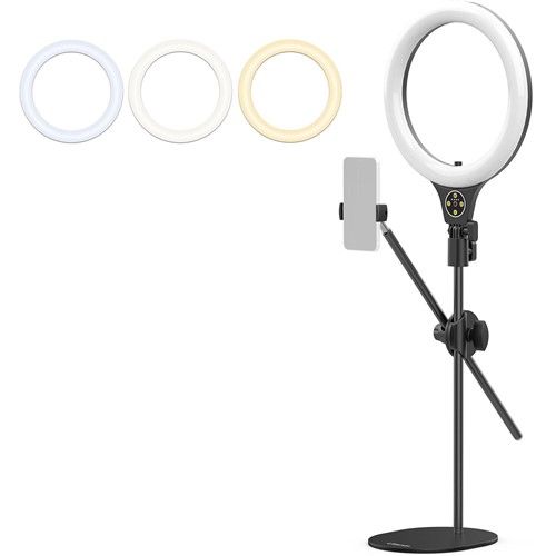 ULANZI Desktop Overhead ring light set 10in
