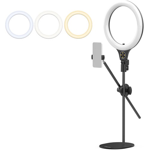 ULANZI Desktop Overhead ring light set 10in
