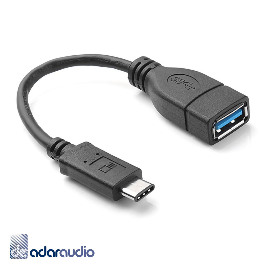 מתאם USB תקע C זכר ל- A 3.0 נקבה 0.2 מטר, תומך OTG