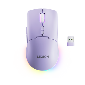 עכבר אלחוטי גיימינג Lenovo Legion M220 Wireless RGB Gaming Mouse (Aurora Purple) GY51V60438 - צבע סגול