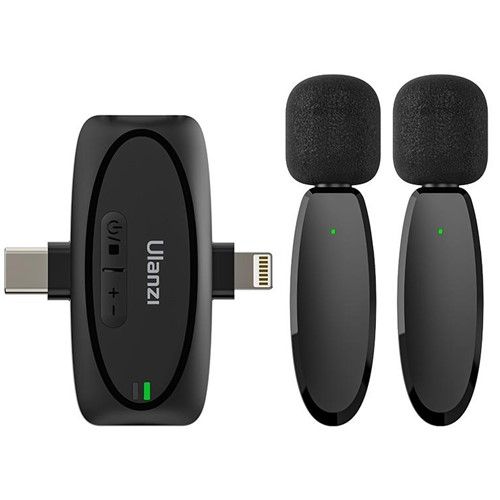 ULANZI V6 3-in-1 2-Person Plug-and-Play Wire. Lavalier Mic
