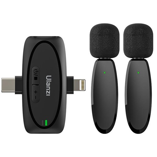 ULANZI V6 3-in-1 2-Person Plug-and-Play Wire. Lavalier Mic