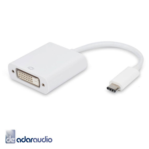 מתאם USB C ל-DVI נקבה, תומך 4K@30HZ