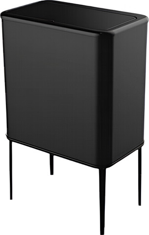 פח אשפה 60L ליטר אוטומטי על רגליים cegin מט La Kitchenette 903825 שחור מט