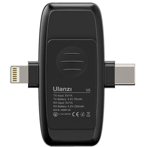 ULANZI V6 3-in-1 2-Person Plug-and-Play Wire. Lavalier Mic