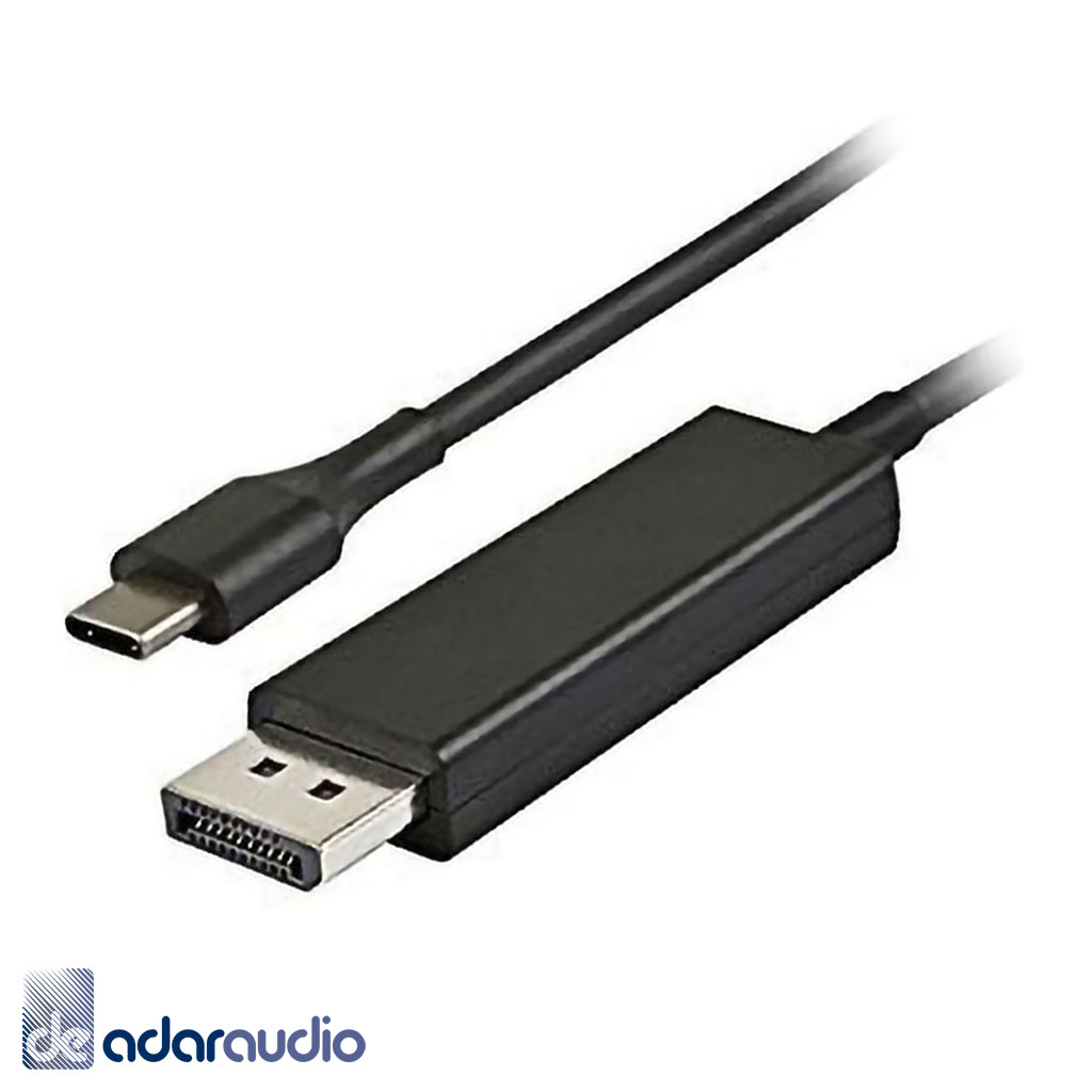 כבל USB C זכר ל-DISPLAY PORT זכר באורך 3 מטר, תומך 4K@60HZ