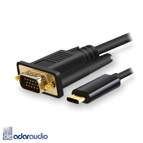 כבל USB C זכר ל-VGA זכר באורך 1.8 מטר
