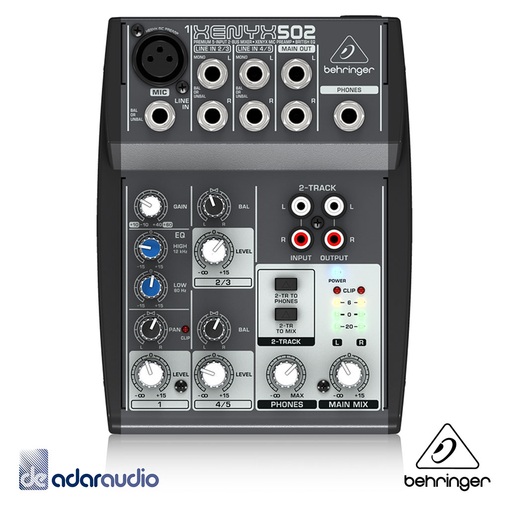מיקסר אנלוגי BEHRINGER XENYX 502