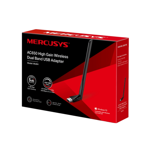 כרטיס רשת חזק Mercusys MU6H AC650 USB