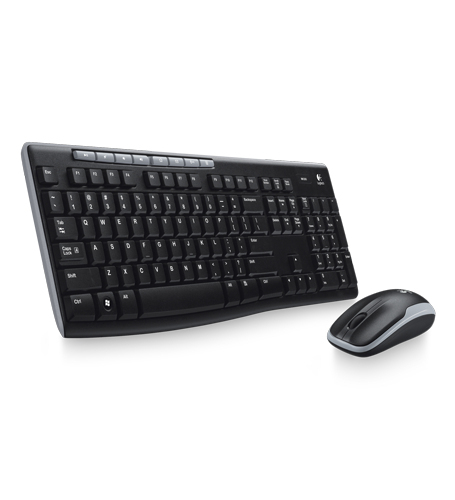 סט מקלדת ועכבר אלחוטי Logitech Combo MK270